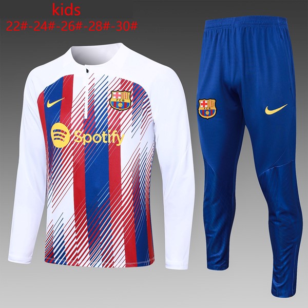 Enfant Training Barcelone 2024 Blanc Bleu